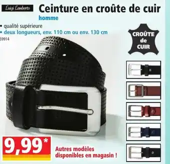 Norma Ceinture en croûte de cuir offre