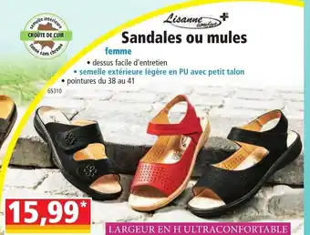 Norma Sandales ou mules offre