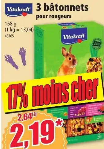 Norma VITAKRAFT 3 bâtonnets offre