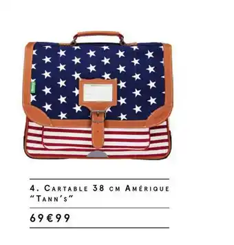 Monoprix 4. Cartable 38 Cm Amerique offre