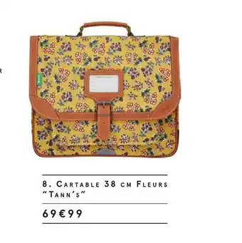 8. Cartable 38 Cm Fleurs