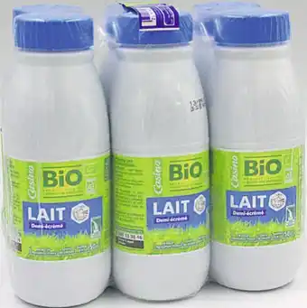 Casino Supermarchés Lait demi-écrémé bio offre