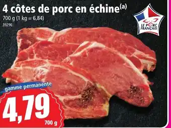 Norma 4 Côtes de porc en échine offre