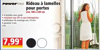 Rideau à lamelles pour portes