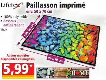Norma LIFETEX paillasson imprimé offre