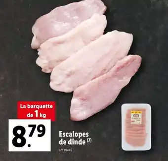 Lidl Escalopes de dinde offre