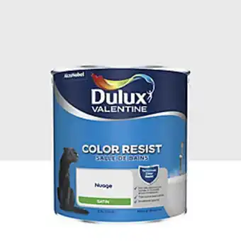 Castorama Peinture murs et boiseries color resist salle de bains dulux valentine satin nuage 2,5l offre