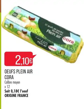 Match Œufs Plein Air Cora offre