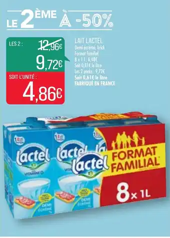Match Lait Lactel offre