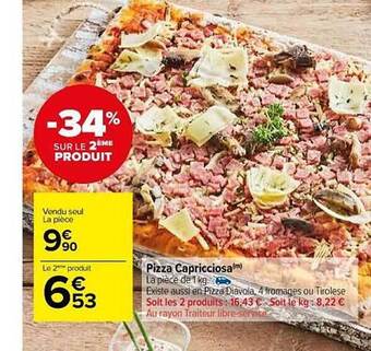 Carrefour Market Pizza Capricciosa offre