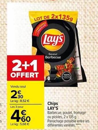 Carrefour Market Chips Lay's offre