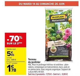 Carrefour Market Terreau Du Jardinier offre