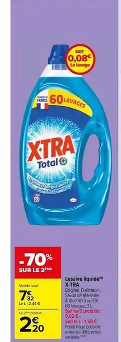 Carrefour Market Lessive Liquide X-tra offre