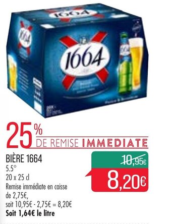 Match Bière 1664 offre