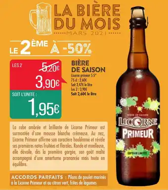 Match Bière De Saison offre