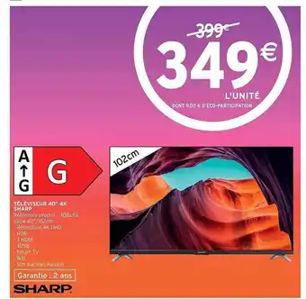 Intermarché Téléviseur 40 offre