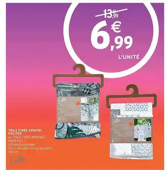 Intermarché Toile Cirée Cristal Calitex offre