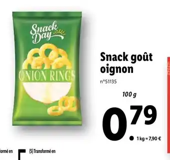 Lidl Snack Goût Oignon offre