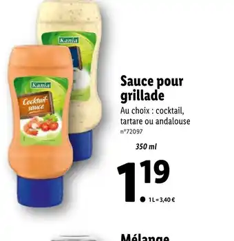 Lidl Sauce Pour Grillade offre