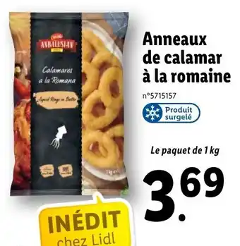 Lidl Anneaux de Calamar à La Romaine offre