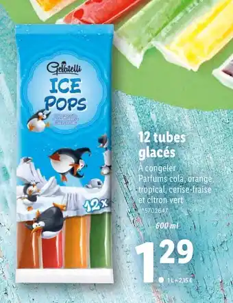Lidl 12 Tubes Glacés offre