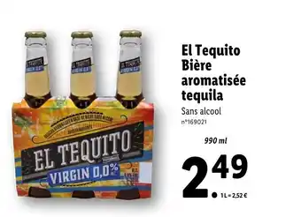 Lidl El Tequito Bière Aromatisée Tequila offre