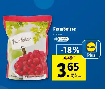Lidl Framboises offre