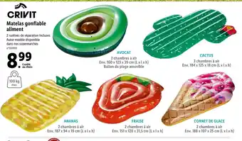 Lidl Matelas Gonflable Aliment offre