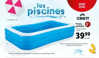 Lidl Piscine Gonflable offre