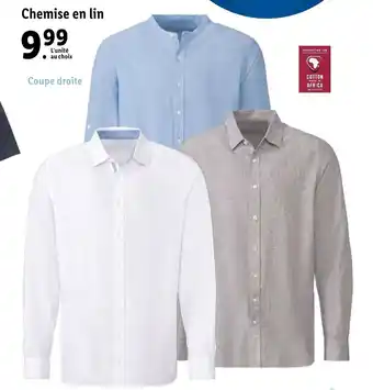 Lidl Chemise En Lin offre