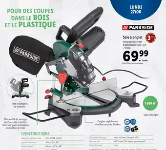 Lidl Parkside Scie à Onglet offre