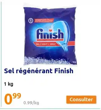 Action Sel Régénérant Finish offre