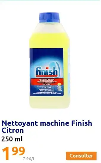Action Nettoyant Machine Finish Citron offre