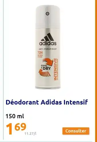 Action Déodorant Adidas Intensif offre