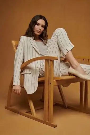 Veste blazer à rayures