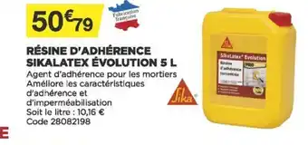 Résine d'Adhérence Sikalatex évolution 5L