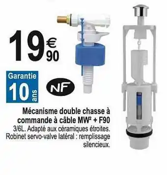 Tridôme Mécanisme Double Chasse à Commande à Câble Mw² + F90 offre