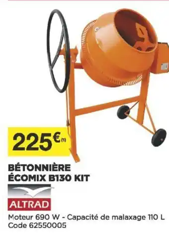 Bricomarché Bétonnière écomix B130 Kit offre