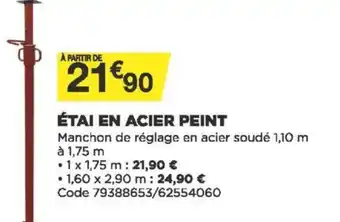 Étai En Acier Peint