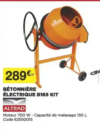 Bricomarché Bétonnière électrique B165 Kit offre