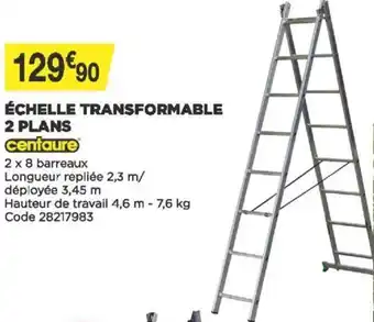 Échelle Transformable 2 Plans