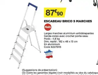 Bricomarché Escabeau Brico 5 Marches offre