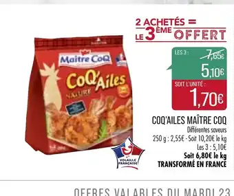 Coq'ailes MaĂźtre Coq