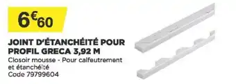 Bricomarché Joint d'étanchéité Pour Profil Greca offre