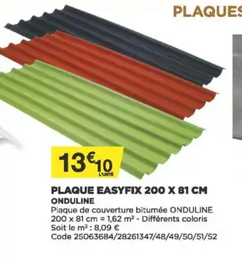 Bricomarché Plaque Easyfix 200x81cm offre