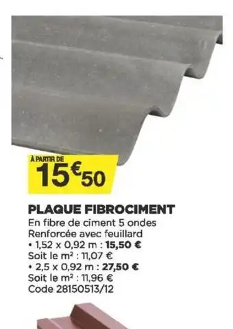 Bricomarché Plaque Fibrociment offre