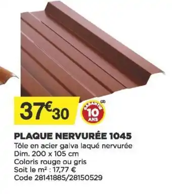Bricomarché Plaque Nervurée 1045 offre