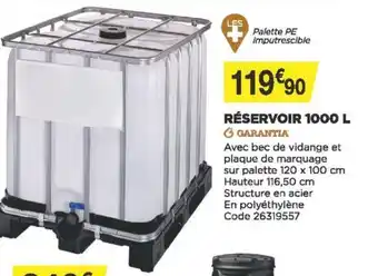 Réservoir 1000L