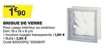 Bricomarché Brique de Verre offre