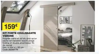 Bricomarché Kit Porte Coulissante Verone offre
